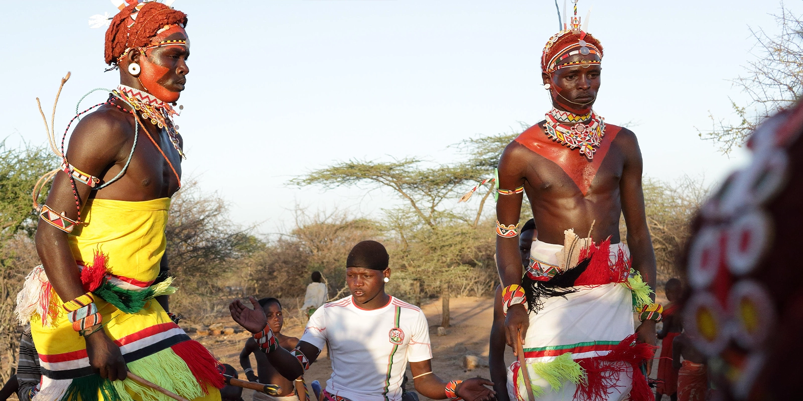Peinture corporelle des tribus Samburu au Kenya